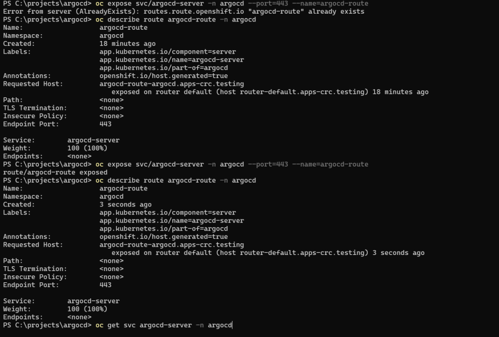 argocd development logs 81