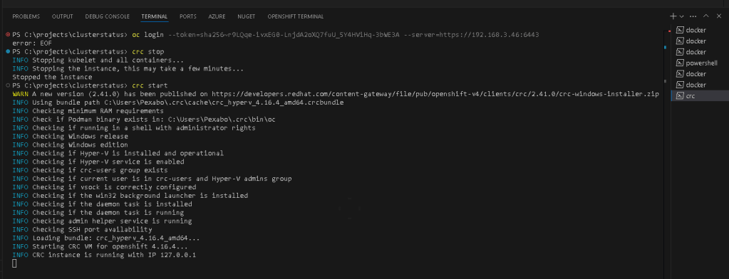 resolving container connectivity 20