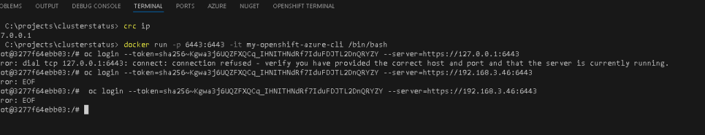 resolving container connectivity 6