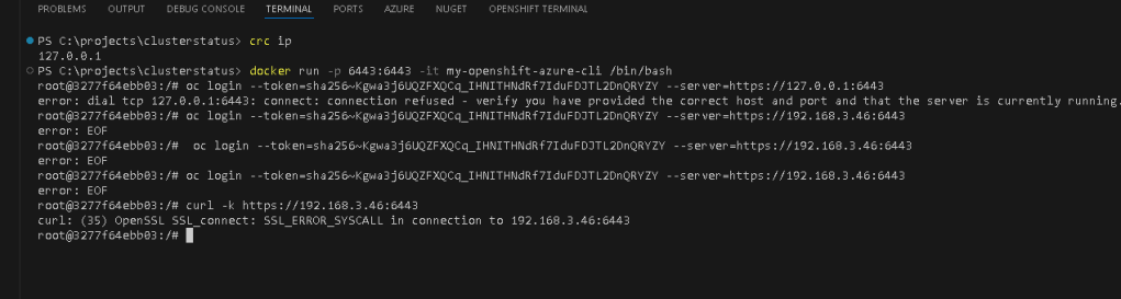 resolving container connectivity 7