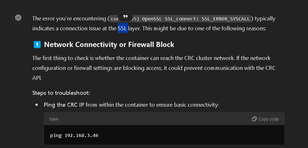 resolving container connectivity 9