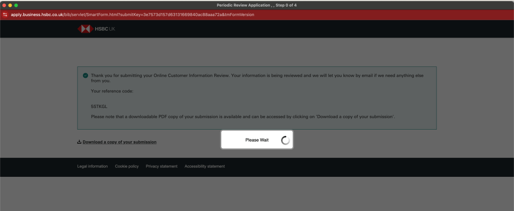 hsbc unable to 8