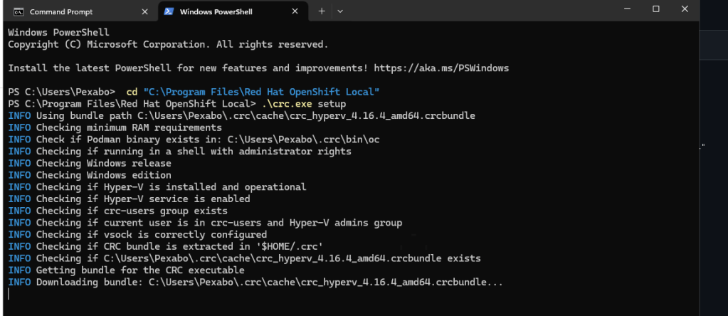 poc openshift on 11