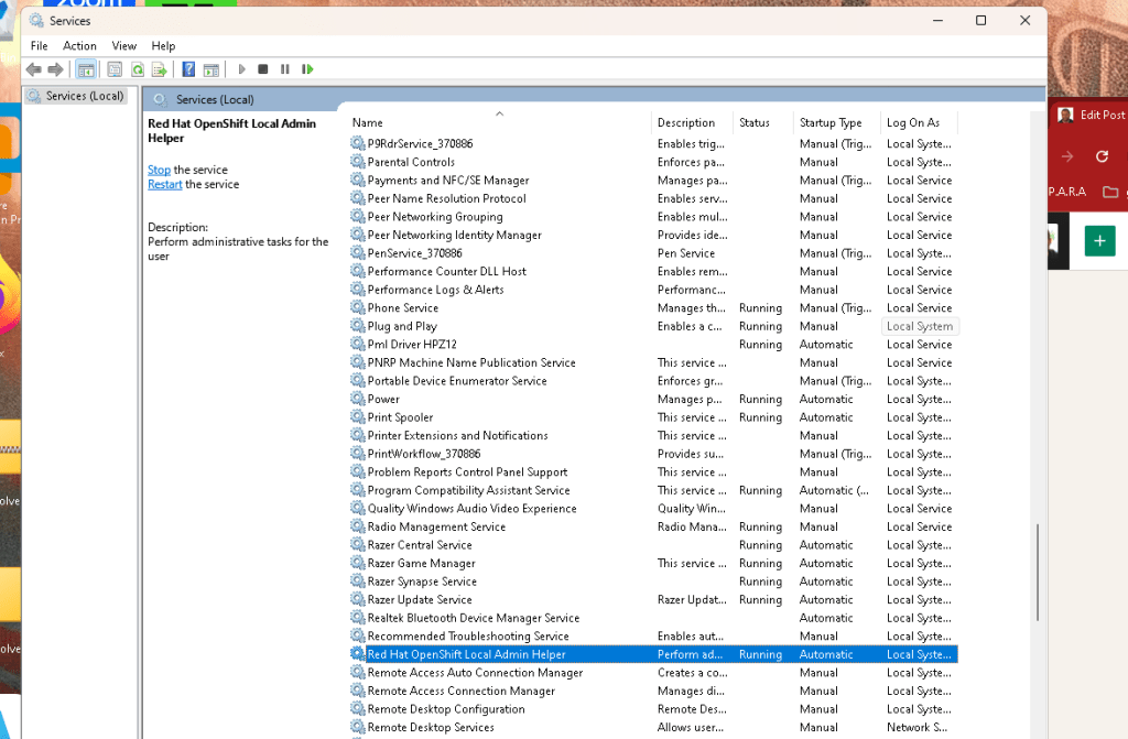 poc openshift on 7