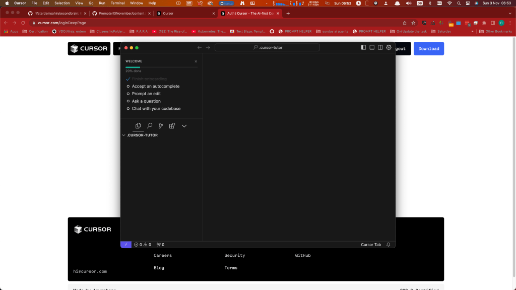 cursor tutorial 1