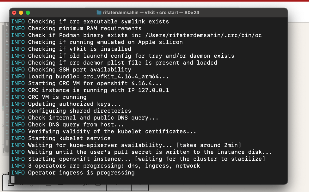 macos for openshift 39