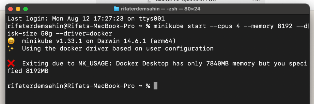 macos for openshift 7
