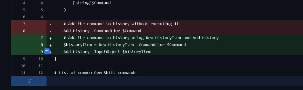 script history create 7