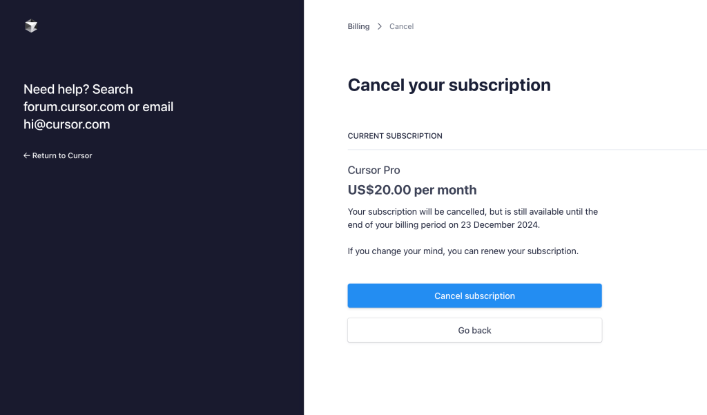 why i cancelled 1