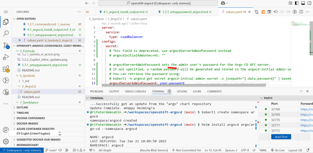 updating the argocd 17