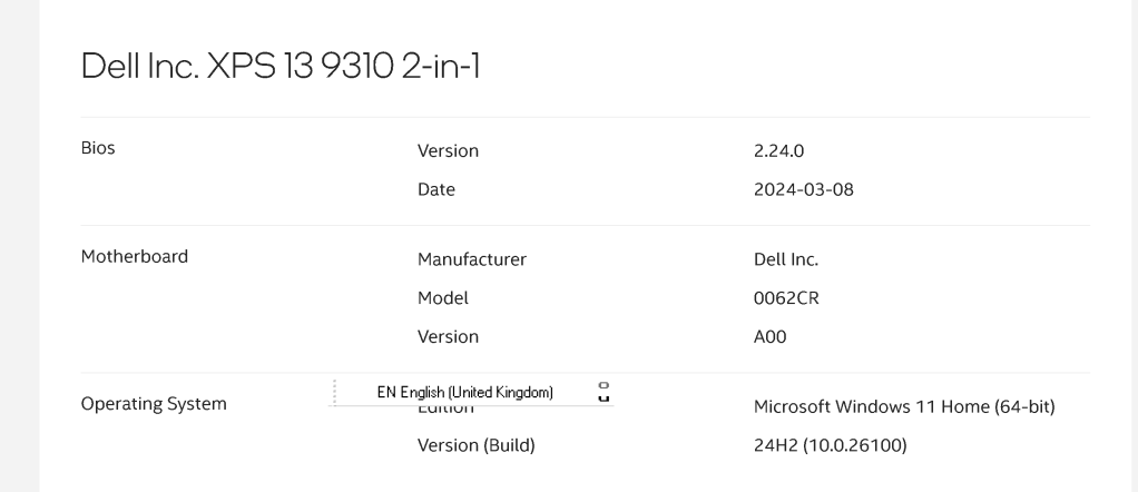 xps update for 3