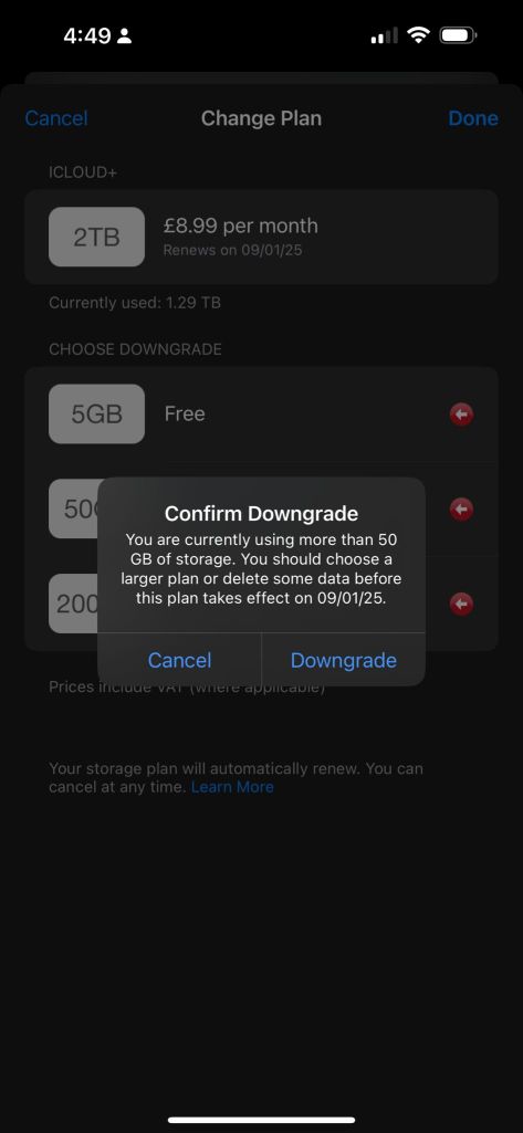 apple costs storage 2